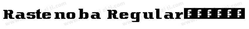 Rastenoba Regular字体转换